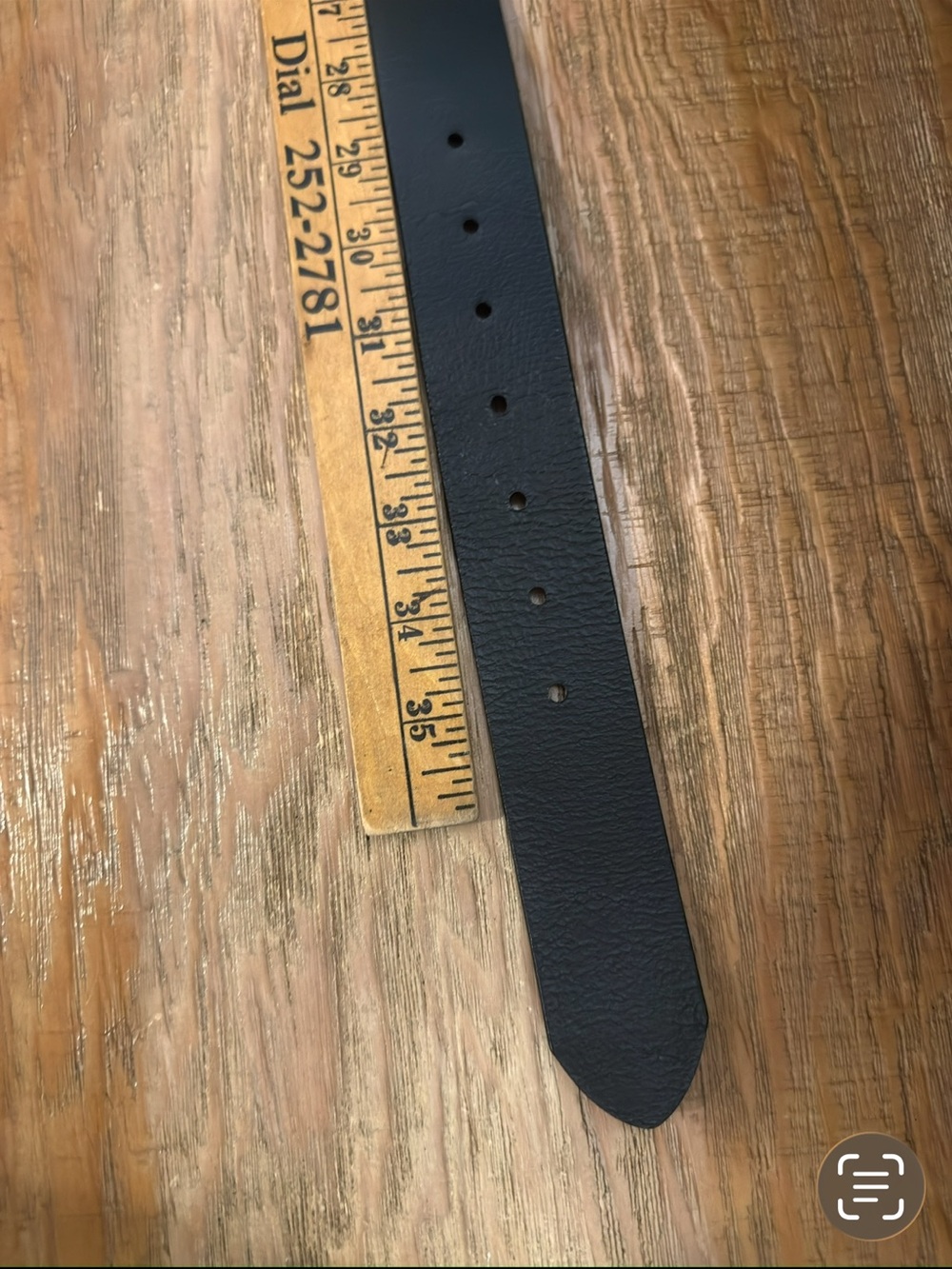 J. Crew Black Leather Belt with Gold Oval Buckle - Picture 4 of 4